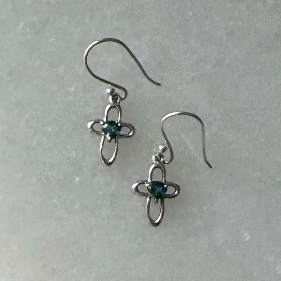 NWOT Sundance Blue Hope Earrings, London Blue Topaz, Sterling Silver